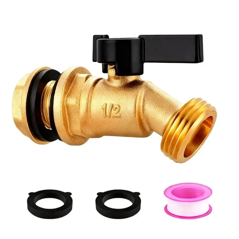 R9UF 1/2inch NPT Brass Ball Valves For Rain Barrels Heavy Duty Construction Full Port Designs Water Spigot Valves for Outdoor
R9UF 1/2inch NPT Brass Ball Valves For Rain Barrels Heavy Duty Construction Full Port Designs Water Spigot Valves for Outdoor