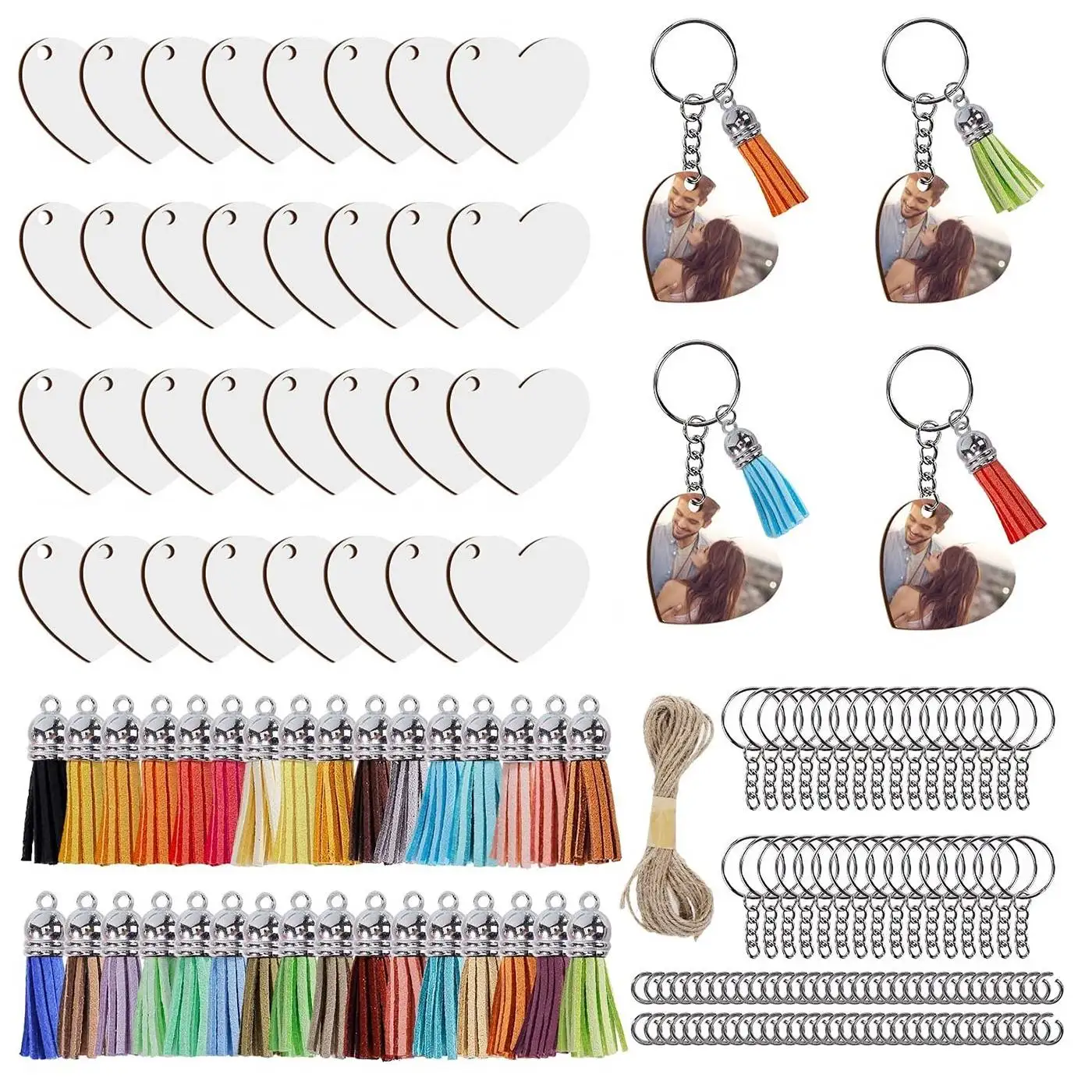 161Pcs Sublimation Keychain Blanket Set with Heat Transfer MDF Sublimation Blank, for DIY Keychain
161Pcs Sublimation Keychain Blanket Set with Heat Transfer MDF Sublimation Blank, for DIY Keychain
