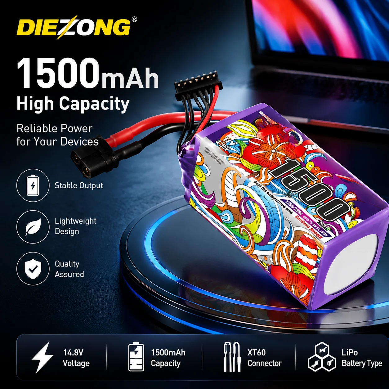 2026 NEW for RC Helicopter Quadcopter FPV Racing Drone XT60 22.8V Battery GNB 6S 1500mAh 120C/240C Lipo Battery
2026 NEW for RC Helicopter Quadcopter FPV Racing Drone XT60 22.8V Battery GNB 6S 1500mAh 120C/240C Lipo Battery