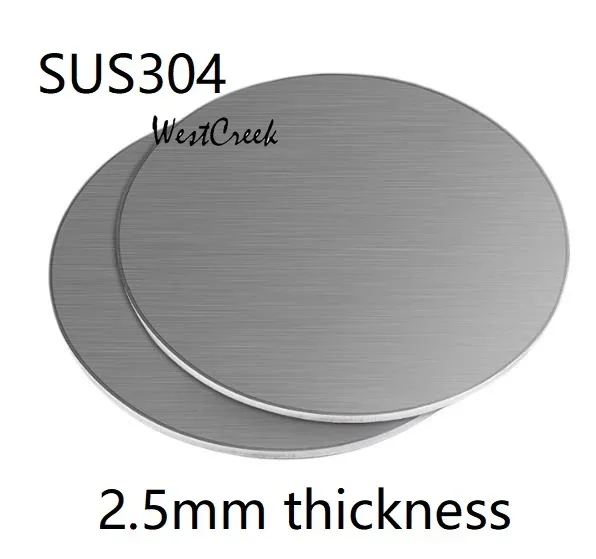 WESTCREEK толщиной 2,5 мм, дисковая пластина из нержавеющей стали SUS 304, круглая плоская пластина SS304, круглый вафельный круглый диск, круглый лист
WESTCREEK толщиной 2,5 мм, дисковая пластина из нержавеющей стали SUS 304, круглая плоская пластина SS304, круглый вафельный круглый диск, круглый лист