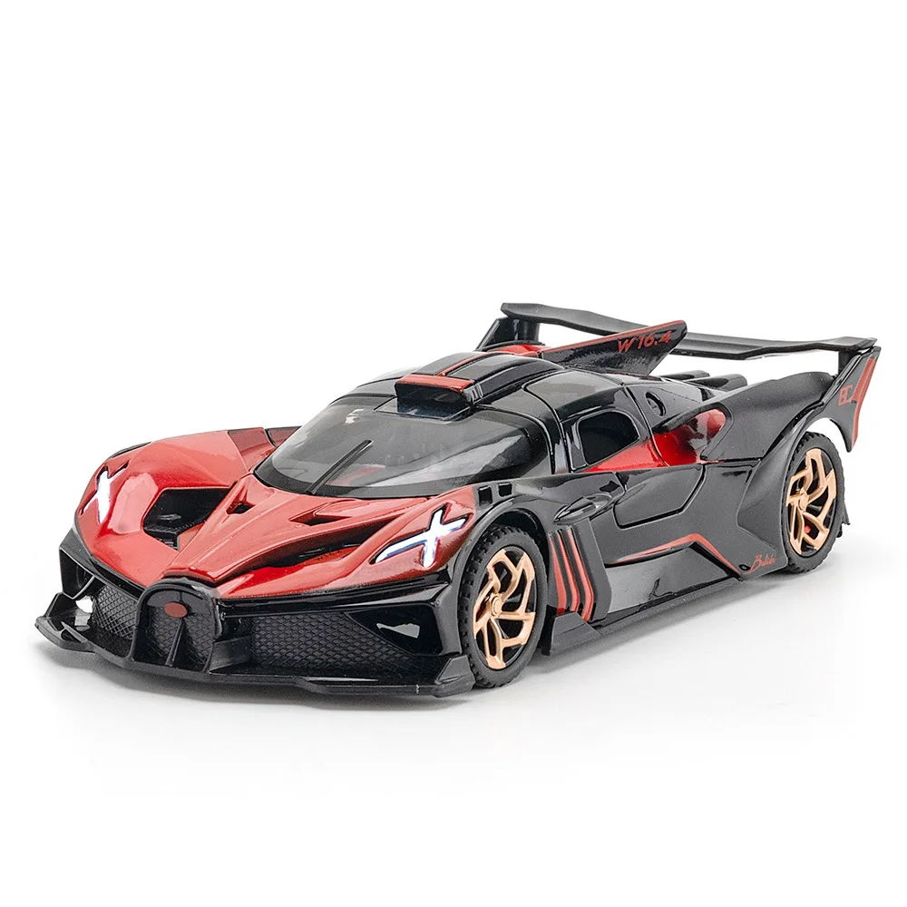 Масштабная модель спортивного автомобиля Divo Bolide 1:32, металлическая литая игрушка с музыкой и светом, откатывающаяся модель автомобиля с открывающимися дверями, подарок для мальчиков
Масштабная модель спортивного автомобиля Divo Bolide 1:32, металлическая литая игрушка с музыкой и светом, откатывающаяся модель автомобиля с открывающимися дверями, подарок для мальчиков