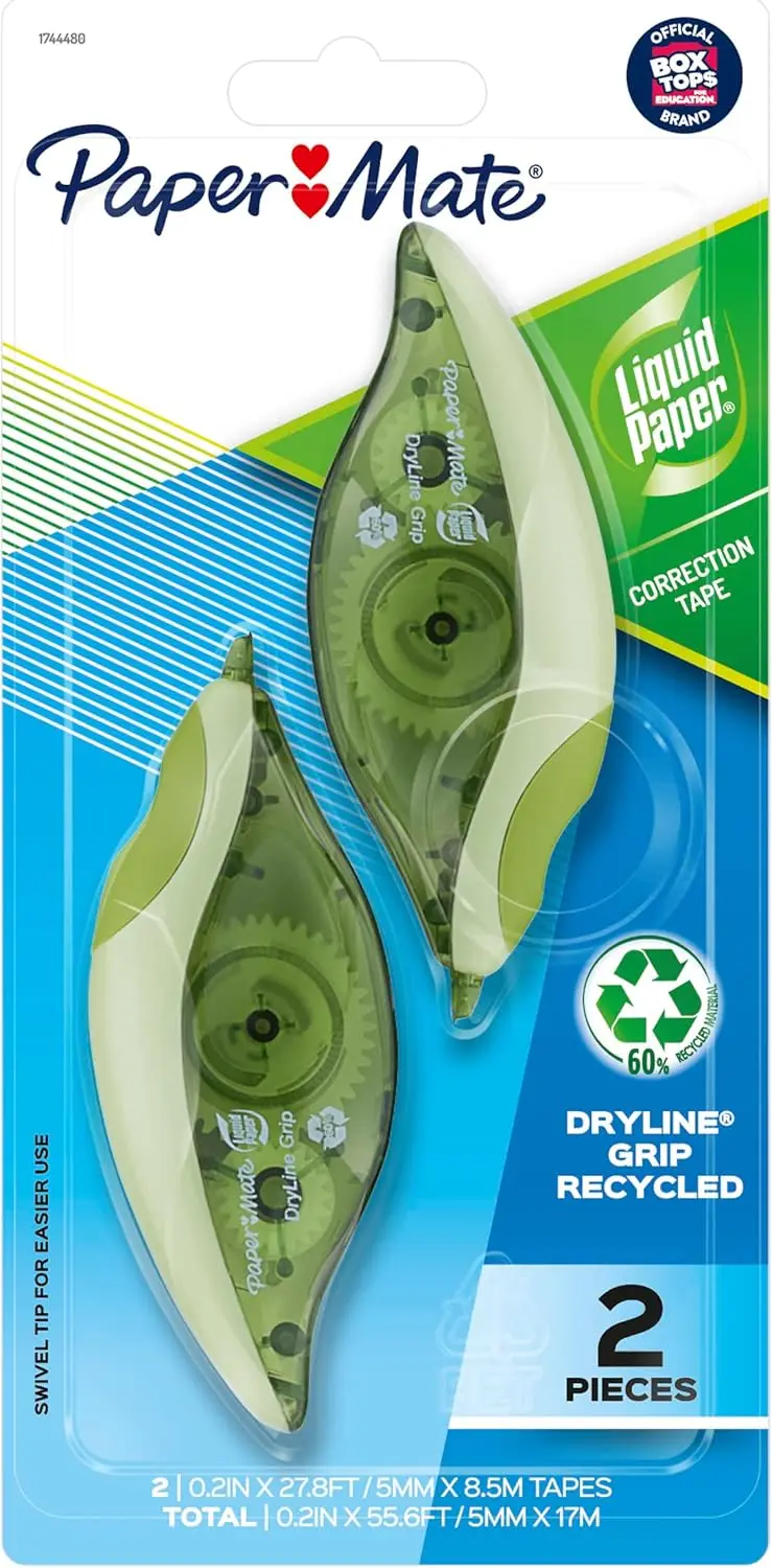 Корректирующая лента без грязи, переработанная и устойчивая к разрыву, 2-х шт. для домашнего офиса в школе
Корректирующая лента без грязи, переработанная и устойчивая к разрыву, 2-х шт. для домашнего офиса в школе