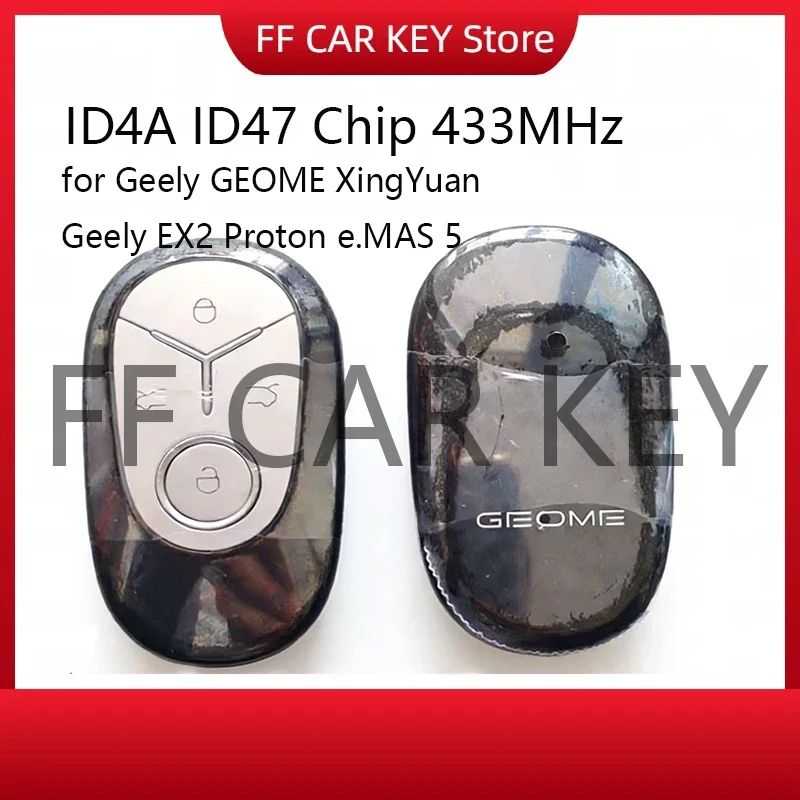 Original Smart Remote Key ID4A ID47 Chip 433MHz for Geely GEOME XingYuan Geely EX2 Proton e.MAS 5
Original Smart Remote Key ID4A ID47 Chip 433MHz for Geely GEOME XingYuan Geely EX2 Proton e.MAS 5
