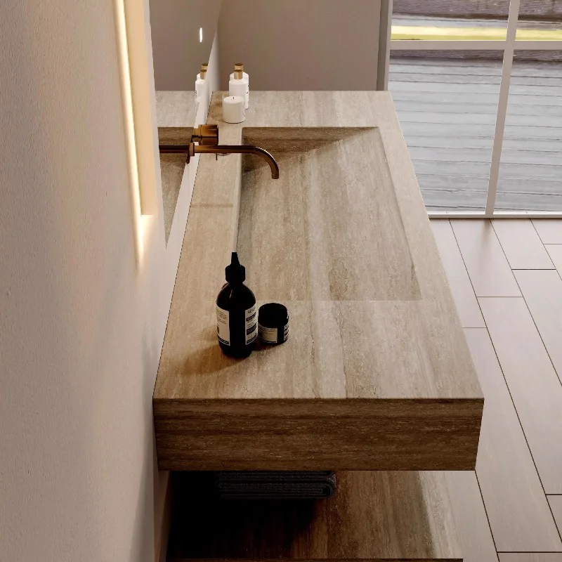 Rock slab integrated seamless basin bathroom cabinet combined travertine washbasin washbasin washbasin pool hotel
Rock slab integrated seamless basin bathroom cabinet combined travertine washbasin washbasin washbasin pool hotel