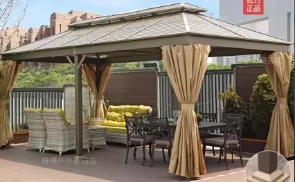 L # 12’ X 20’ Hardtop Gazebo Outdoor Aluminum Wood Grain Gazebos With Galvanized Steel Double Canopy For Patios Deck Backyard
L # 12’ X 20’ Hardtop Gazebo Outdoor Aluminum Wood Grain Gazebos With Galvanized Steel Double Canopy For Patios Deck Backyard