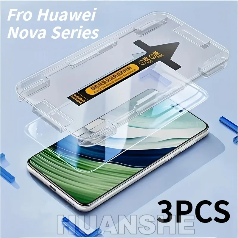 3Pack Easy Install Dust-free HD Tempered Glass Screen Protector for Huawei Nova 13/12 Pro/12 Lite/12s/11 Ultra/9/10 Pro
3Pack Easy Install Dust-free HD Tempered Glass Screen Protector for Huawei Nova 13/12 Pro/12 Lite/12s/11 Ultra/9/10 Pro