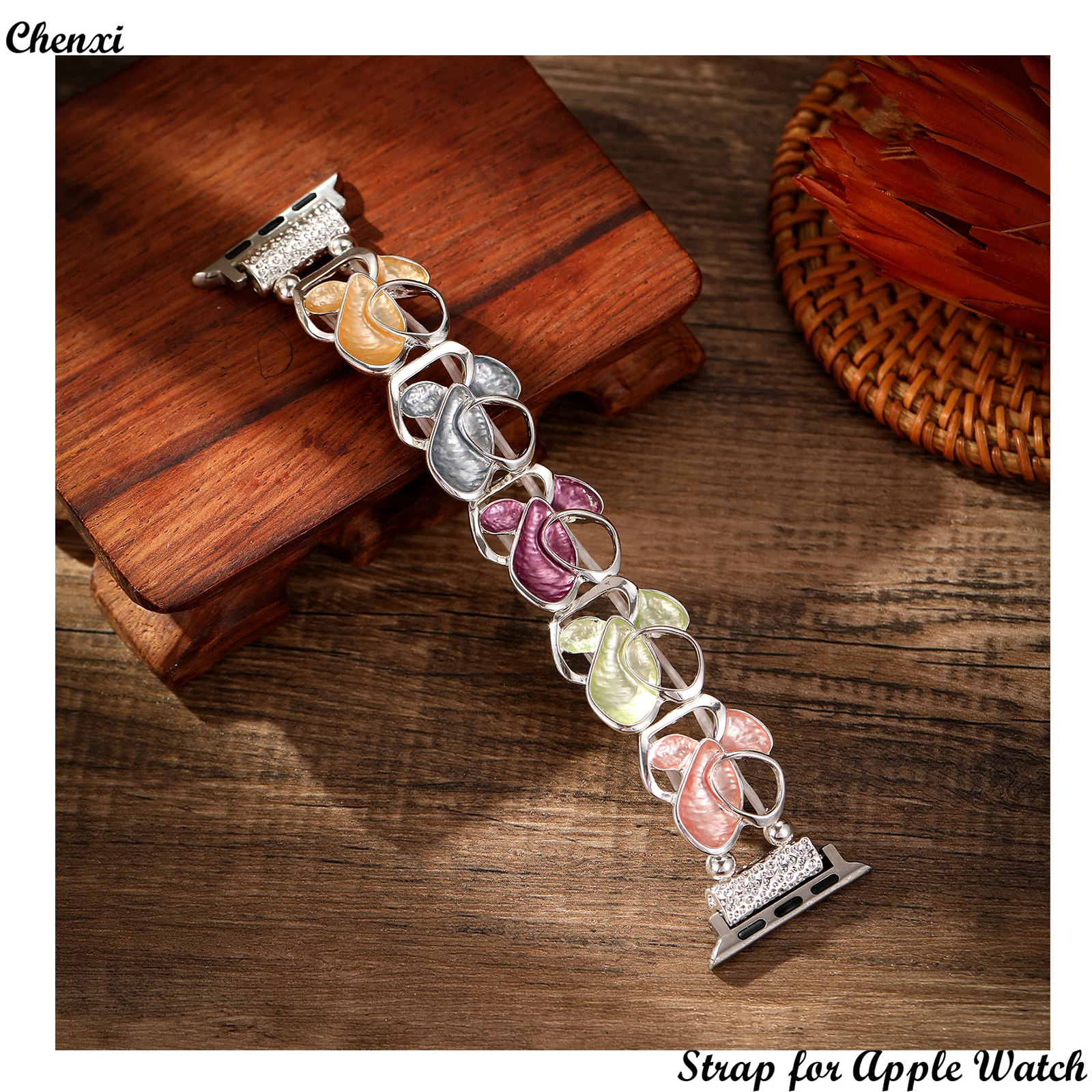 Dopamine Strap for Apple Watch Band Gilrs Butterfly Metal Stretch Bracelet with Iwatch98765SE Ultra Women Colorful Floral Wrist
Dopamine Strap for Apple Watch Band Gilrs Butterfly Metal Stretch Bracelet with Iwatch98765SE Ultra Women Colorful Floral Wrist