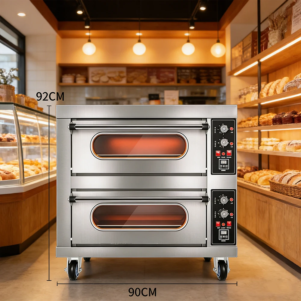 Cross Border Hot Product 2 Layers 4/6 Decks Stainless Steel Countertop Freestanding Bread Cake Pizza Baking Oven
Cross Border Hot Product 2 Layers 4/6 Decks Stainless Steel Countertop Freestanding Bread Cake Pizza Baking Oven
