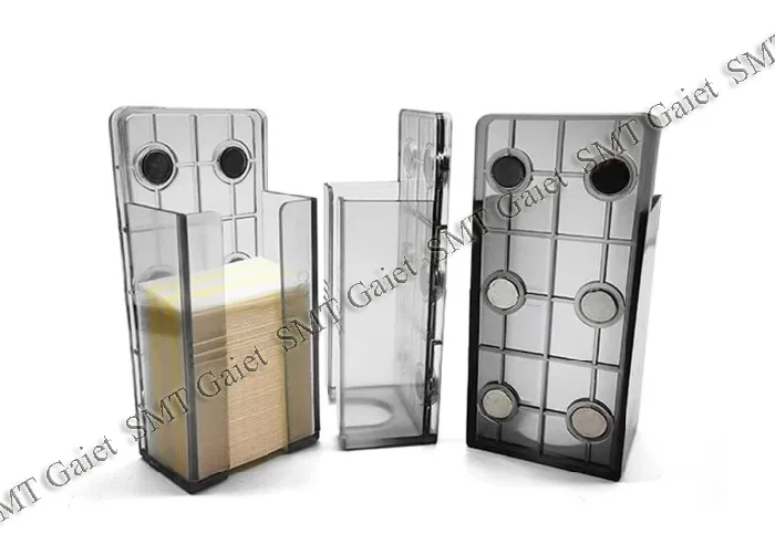 SMT Splice Tape Placement Box for Double Splice Tape 8mm 12mm 16mm 24mm with Magnet Splicing Tape Case 2PCS per Pack
SMT Splice Tape Placement Box for Double Splice Tape 8mm 12mm 16mm 24mm with Magnet Splicing Tape Case 2PCS per Pack