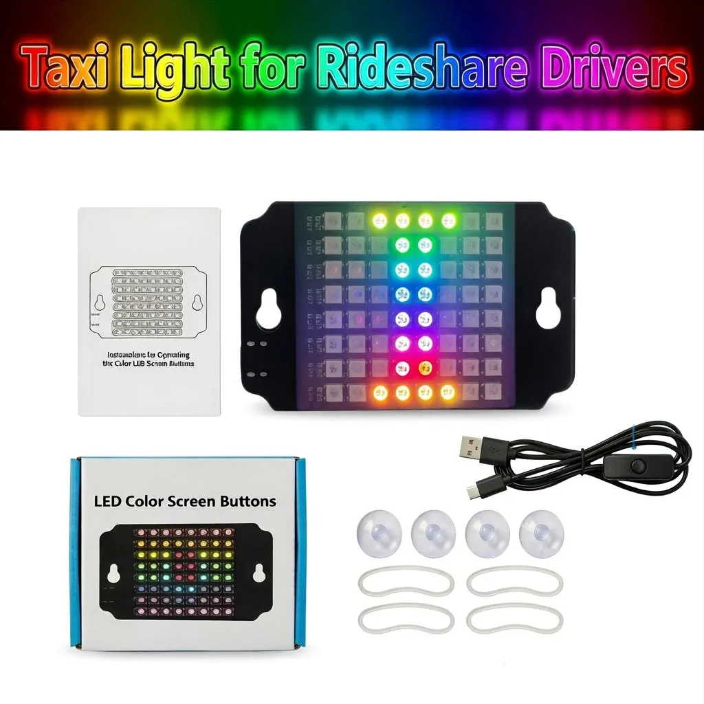 Car LED Taxi USB Indicator Light UB-ER TYPE-C Car Light License Plate Light Mini LED Scrolling Message LED Car Sign
Car LED Taxi USB Indicator Light UB-ER TYPE-C Car Light License Plate Light Mini LED Scrolling Message LED Car Sign
