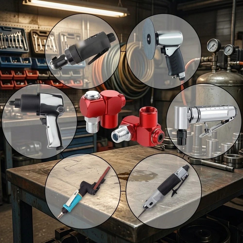 Aluminum 1/4 NPT Swivel Air Fitting with 360 Degree Rotation for Flexible Hose and Tool Connection 7 Piece Set
Aluminum 1/4 NPT Swivel Air Fitting with 360 Degree Rotation for Flexible Hose and Tool Connection 7 Piece Set