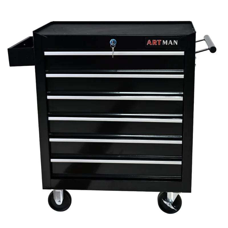 Rolling Tool Chest, 6 Drawer Tool Box with Wheels, Heavy Duty Industrial Service Cart Storage Organizer with Locking System
Rolling Tool Chest, 6 Drawer Tool Box with Wheels, Heavy Duty Industrial Service Cart Storage Organizer with Locking System