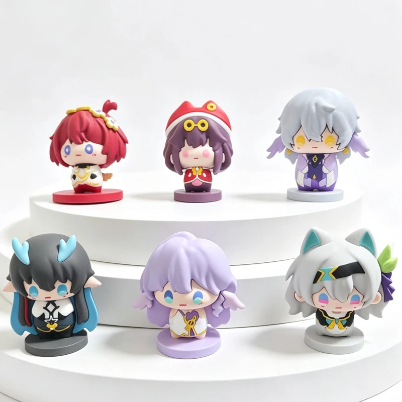 6Pcs/Set Sparxie Robin Firefly Sunday DanHeng Tribios Q Figure Cute Anime Game Toy Birthday Gift
6Pcs/Set Sparxie Robin Firefly Sunday DanHeng Tribios Q Figure Cute Anime Game Toy Birthday Gift