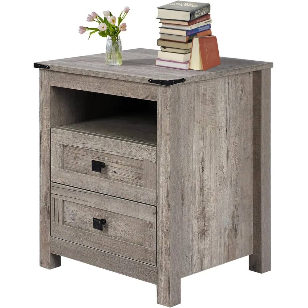 Nightstand with, Wooden Night Stands, Grey Bedside Table Side Table for Bedroom Storage Cabinet End Table for Bedroom
Nightstand with, Wooden Night Stands, Grey Bedside Table Side Table for Bedroom Storage Cabinet End Table for Bedroom
