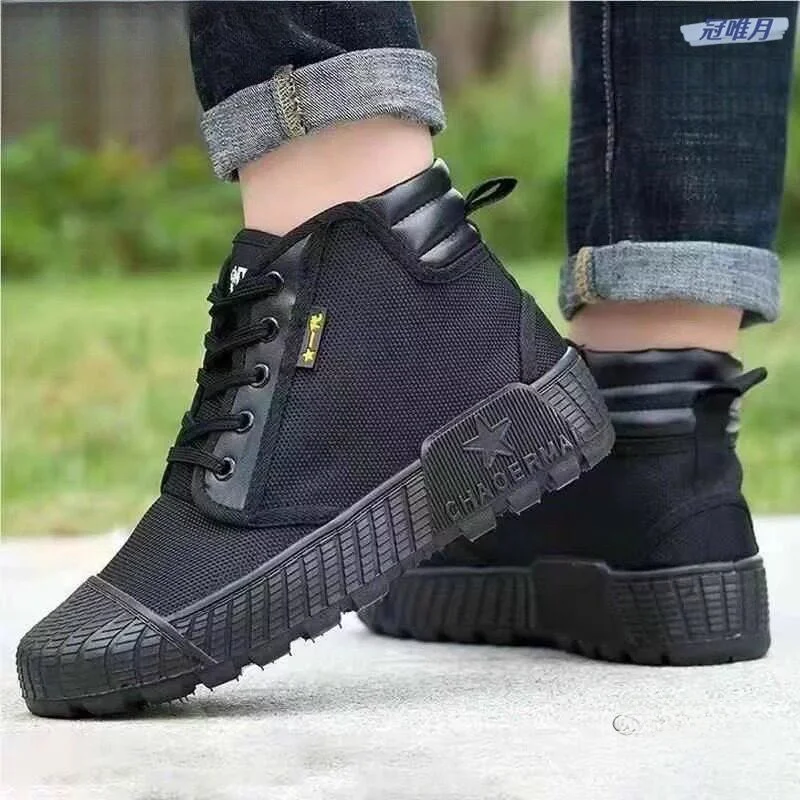 Men's High-Top Canvas Shoes 2025 New Labor Work Boots Breathable Safety Footwear for Construction Site And Farm Summer Use
Men's High-Top Canvas Shoes 2025 New Labor Work Boots Breathable Safety Footwear for Construction Site And Farm Summer Use