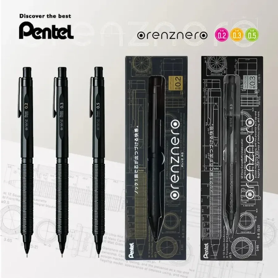 Механический карандаш Pentel Orenz Nero PP3003-A, 0.3/0.5 мм, автоматическая подача грифеля, японская система Olens, графитовый карандаш
Механический карандаш Pentel Orenz Nero PP3003-A, 0.3/0.5 мм, автоматическая подача грифеля, японская система Olens, графитовый карандаш