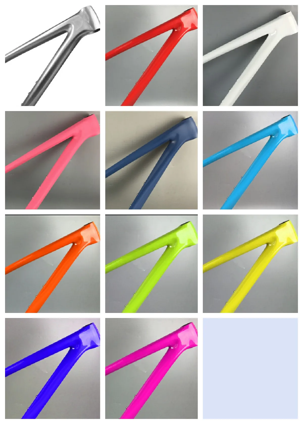 Обычная цветная одноцветная двухцветная многоцветная велосипедная рама «Сделай сам»
Обычная цветная одноцветная двухцветная многоцветная велосипедная рама «Сделай сам»