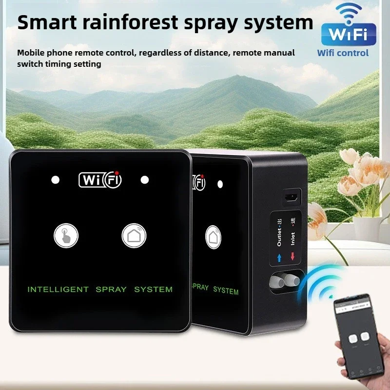Premium Wifi Mobile Phone Remote Control Spray System, Intelligent Spray Watering Set, Rainforest Tank Rain Universal Sprinkler
Premium Wifi Mobile Phone Remote Control Spray System, Intelligent Spray Watering Set, Rainforest Tank Rain Universal Sprinkler