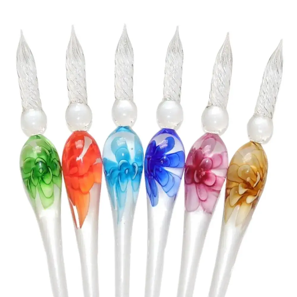 Elegant Vintage Floral Dip Pen Filling Ink Signature Glass Fountain Pen Handmade Calligraphy Dipping Ink Pen Writing Tool
Elegant Vintage Floral Dip Pen Filling Ink Signature Glass Fountain Pen Handmade Calligraphy Dipping Ink Pen Writing Tool