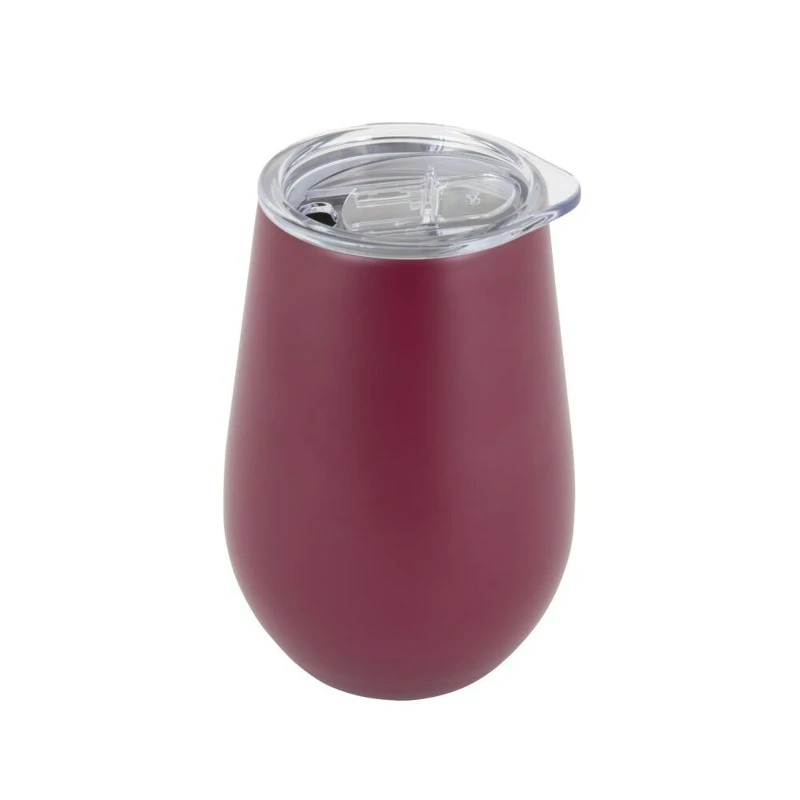 12oz Double Wall Stainless Steel Wine Tumbler, Color Merlot
12oz Double Wall Stainless Steel Wine Tumbler, Color Merlot