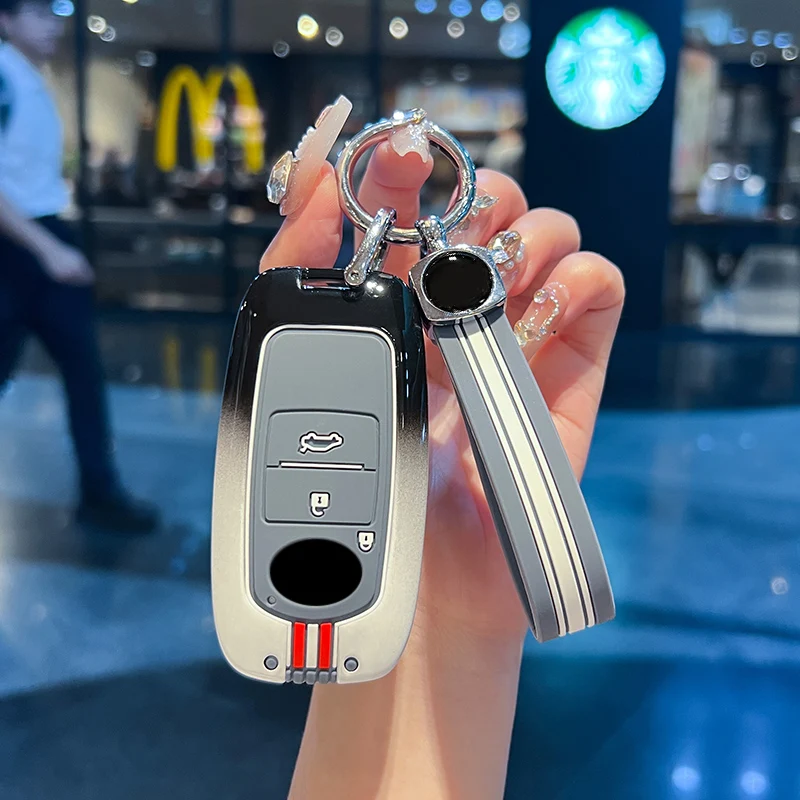 Stylish Zinc Alloy Car Key Case for Daihatsu Rocky Tanto Toyota Raize 2020 2 3 4 Button Smart Remote Control Cover Keychain
Stylish Zinc Alloy Car Key Case for Daihatsu Rocky Tanto Toyota Raize 2020 2 3 4 Button Smart Remote Control Cover Keychain