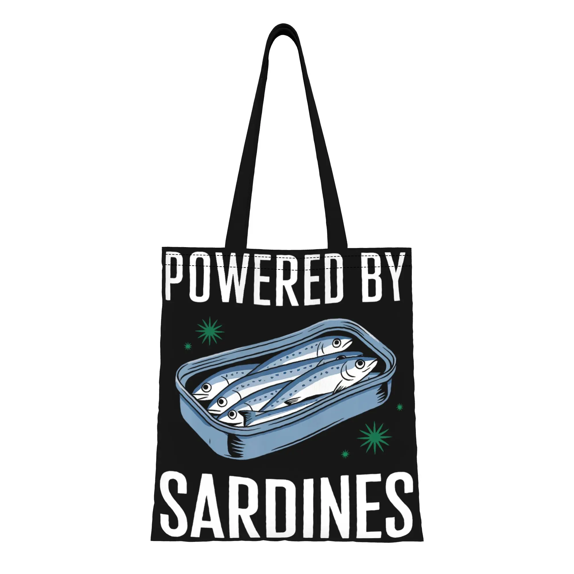 1PC Powered by Sardines Canvas Tote Bag Sardine Handbag Outdoor Handbag Trendy Tote
1PC Powered by Sardines Canvas Tote Bag Sardine Handbag Outdoor Handbag Trendy Tote