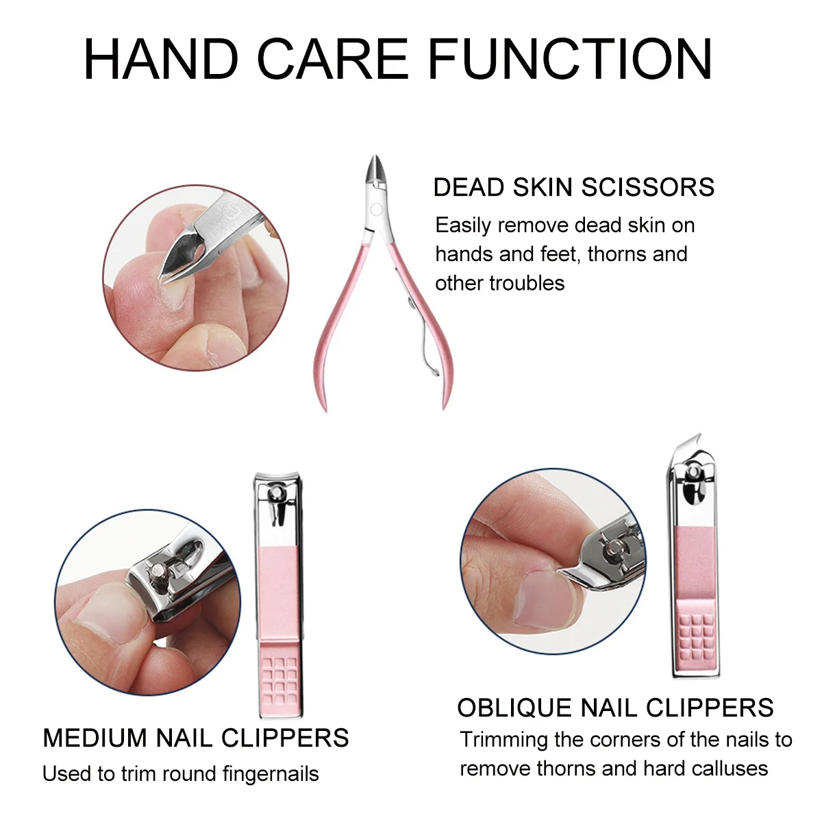 18Pcs Nail Manicure Set Rose Gold Stainless Steel Nail Trimmer Cutter File Kit Ergonomic Design Hand Foot Care Tools Gift Box
18Pcs Nail Manicure Set Rose Gold Stainless Steel Nail Trimmer Cutter File Kit Ergonomic Design Hand Foot Care Tools Gift Box