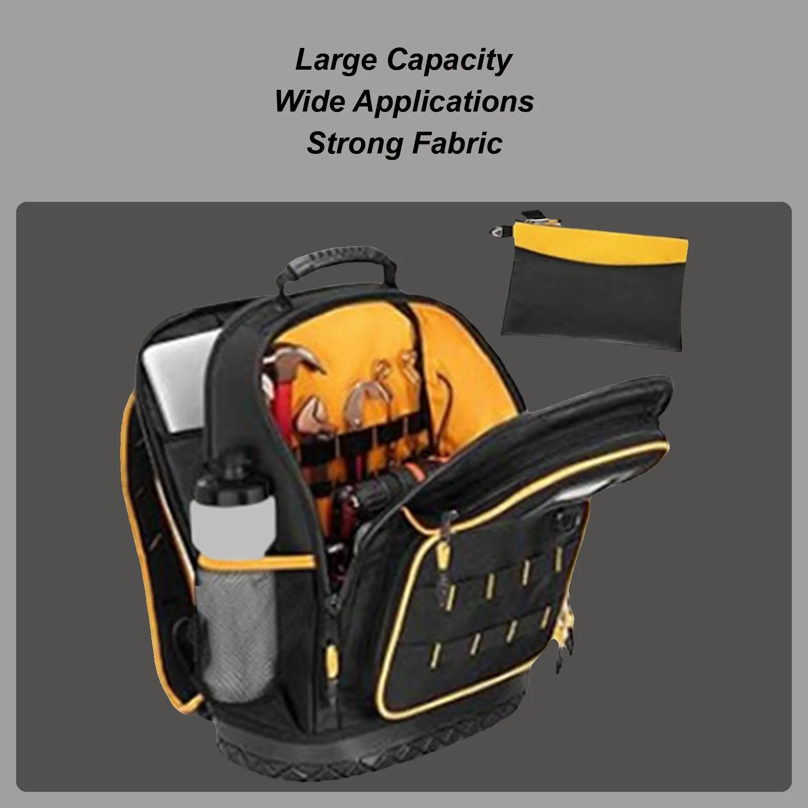 Рюкзак для инструментов, органайзер для хранения с твердым дном, сумка для инструментов, органайзер для строительной площадки, ремонт, домашний проект на открытом воздухе
Рюкзак для инструментов, органайзер для хранения с твердым дном, сумка для инструментов, органайзер для строительной площадки, ремонт, домашний проект на открытом воздухе