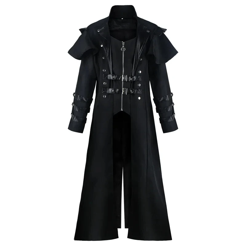 ABC123Vintage Medieval Long Trench Coat Gothic Double Breasted Jacket Men's Steampunk Overcoat Victorian Cosplay Tailc5,j'8.k/4\
ABC123Vintage Medieval Long Trench Coat Gothic Double Breasted Jacket Men's Steampunk Overcoat Victorian Cosplay Tailc5,j'8.k/4\