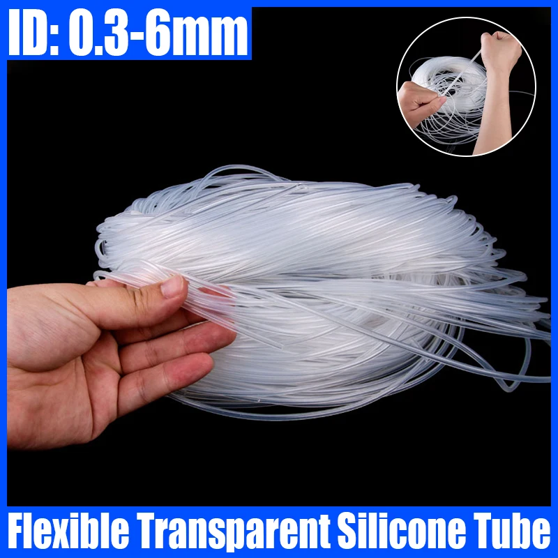 5/10 Meter Flexible Transparent Silicone Tube ID 0.3-6mm High Temperature Resistance Silicone Hose Soft Silicone Tubing
5/10 Meter Flexible Transparent Silicone Tube ID 0.3-6mm High Temperature Resistance Silicone Hose Soft Silicone Tubing