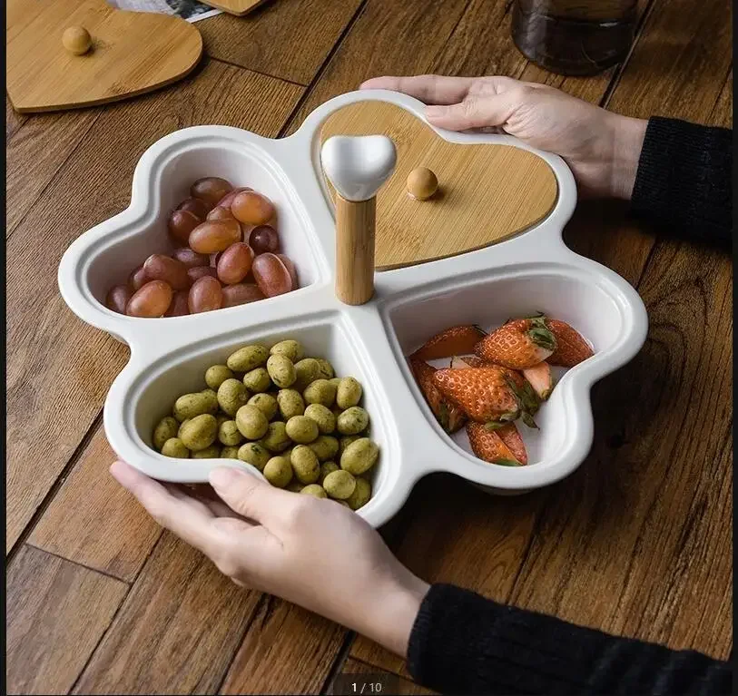 Heart Shaped Ceramic Plates Snacks Bowl Set Dessert Plate Rotatable Wooden Fruit Dish Dinner Porcelain Cake Tray Food Tableware
Heart Shaped Ceramic Plates Snacks Bowl Set Dessert Plate Rotatable Wooden Fruit Dish Dinner Porcelain Cake Tray Food Tableware