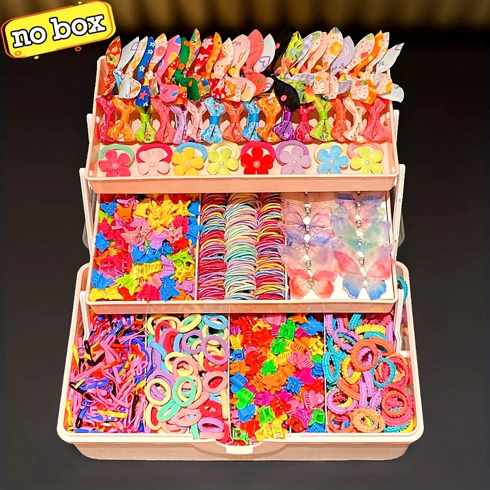 555pcs Girls Hair Accessories Set Colorful Butterfly Fashion Hair Clips Ties Elastic Bands for Daily Ponytail Fixation
555pcs Girls Hair Accessories Set Colorful Butterfly Fashion Hair Clips Ties Elastic Bands for Daily Ponytail Fixation