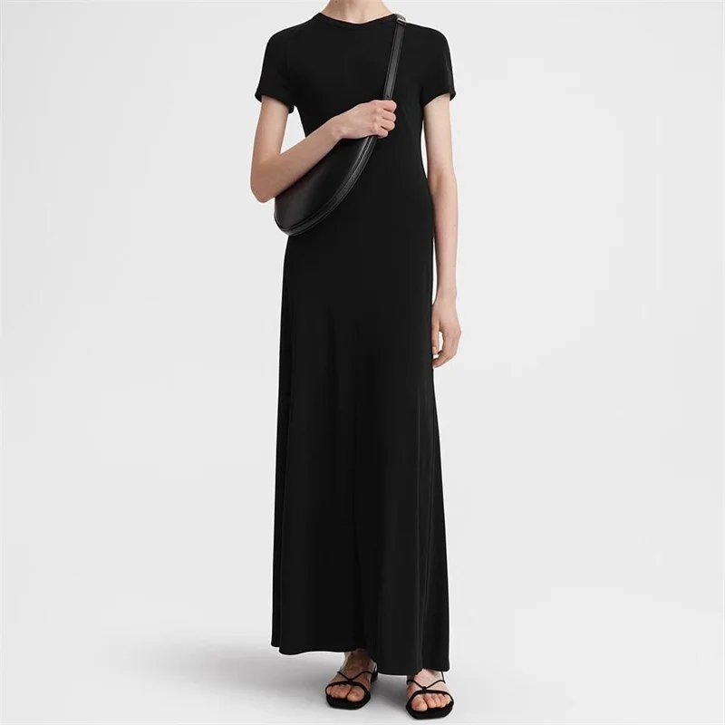 Elegant dresses for women 2024 Summer New Leisure Versatile Long dress Elastic slim round neck short sleeved dress Midi dresses
Elegant dresses for women 2024 Summer New Leisure Versatile Long dress Elastic slim round neck short sleeved dress Midi dresses