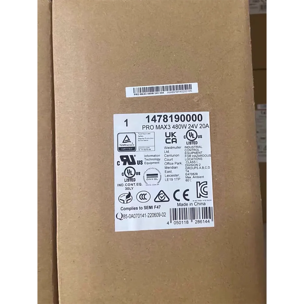 1PCS Switching Power Supply High Quality PRO MAX3 480W 24V 20A 1478190000
1PCS Switching Power Supply High Quality PRO MAX3 480W 24V 20A 1478190000