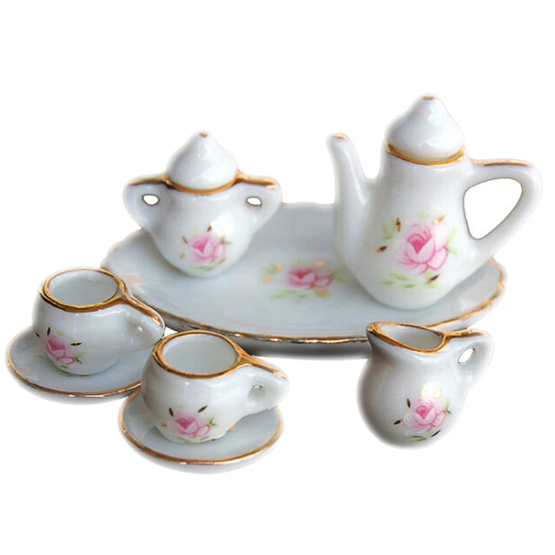 Miniature Dining Ware Porcelain Tea Set Dish Cups 8Pcs 1/12 Dollhouse
Miniature Dining Ware Porcelain Tea Set Dish Cups 8Pcs 1/12 Dollhouse