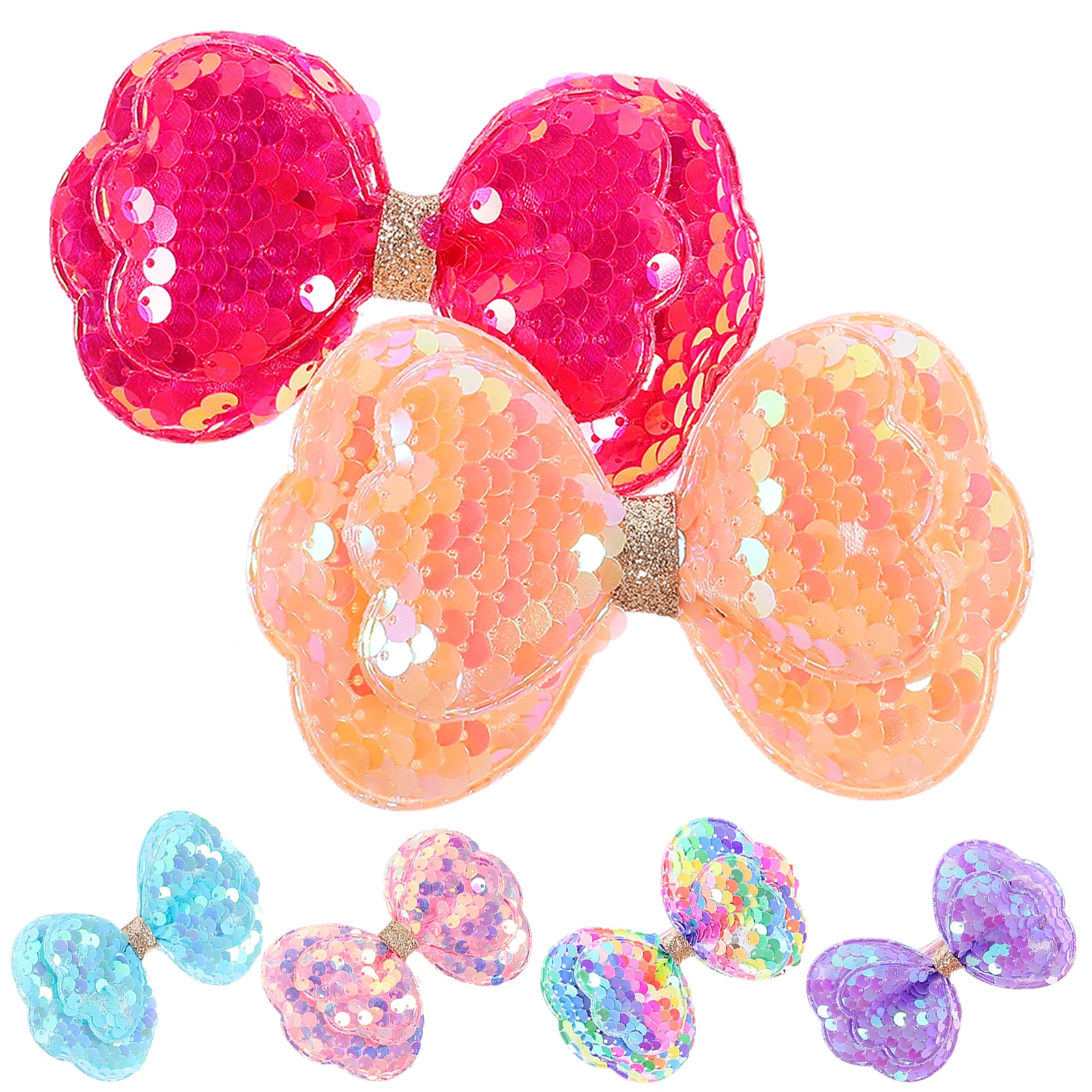 6 pcs Sequin Hair Clips for Girls Cute Bow Accessories Small Clips Baby Hair Bows Girl HairDecoration Birthday Party Performance
6 pcs Sequin Hair Clips for Girls Cute Bow Accessories Small Clips Baby Hair Bows Girl HairDecoration Birthday Party Performance