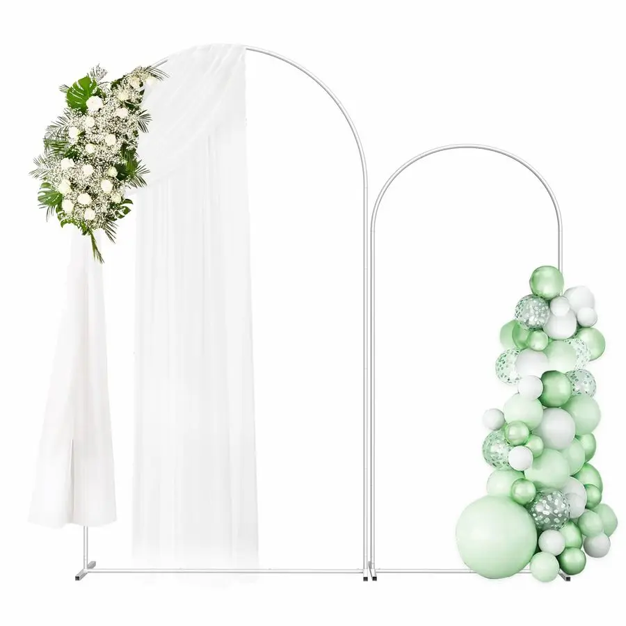 Metal Arch Backdrop Set of 2 7.3FT 6FT, Balloon Arch Stand for Wedding Ceremony, Baby Shower, Outdoor Indoor Birthday Party, Gra
Metal Arch Backdrop Set of 2 7.3FT 6FT, Balloon Arch Stand for Wedding Ceremony, Baby Shower, Outdoor Indoor Birthday Party, Gra