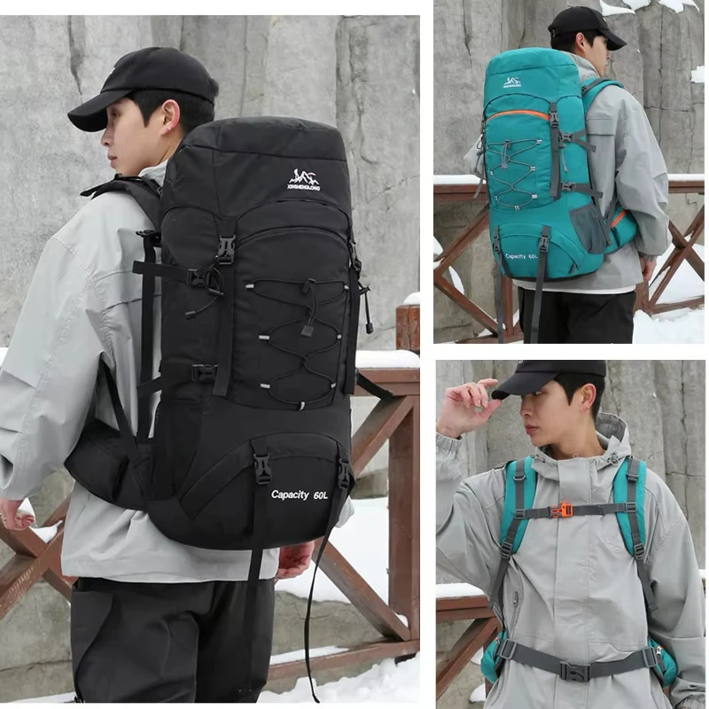60L Camping Clibming Backpack with Rain Cover Travel Sports Hiking Mountaineering Trekking Rucksack Outdoor Equipment Bag
60L Camping Clibming Backpack with Rain Cover Travel Sports Hiking Mountaineering Trekking Rucksack Outdoor Equipment Bag