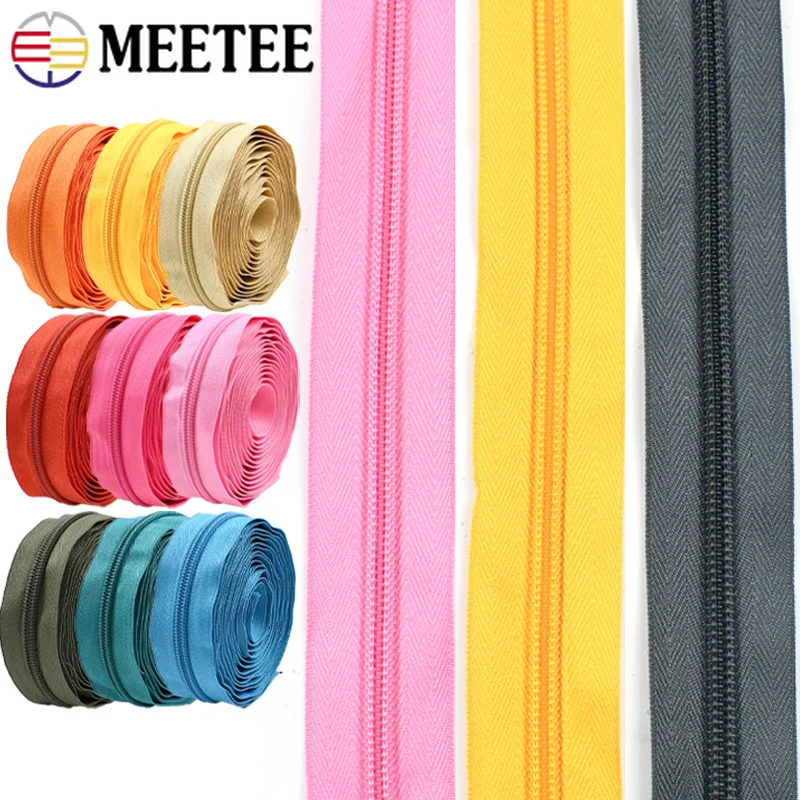 5/10/20M 5# Nylon Zippers Tape At The Meter Clothes Backpack Closure Zipper Bags Replace Zips Repair Kits Sewing Accessories
5/10/20M 5# Nylon Zippers Tape At The Meter Clothes Backpack Closure Zipper Bags Replace Zips Repair Kits Sewing Accessories