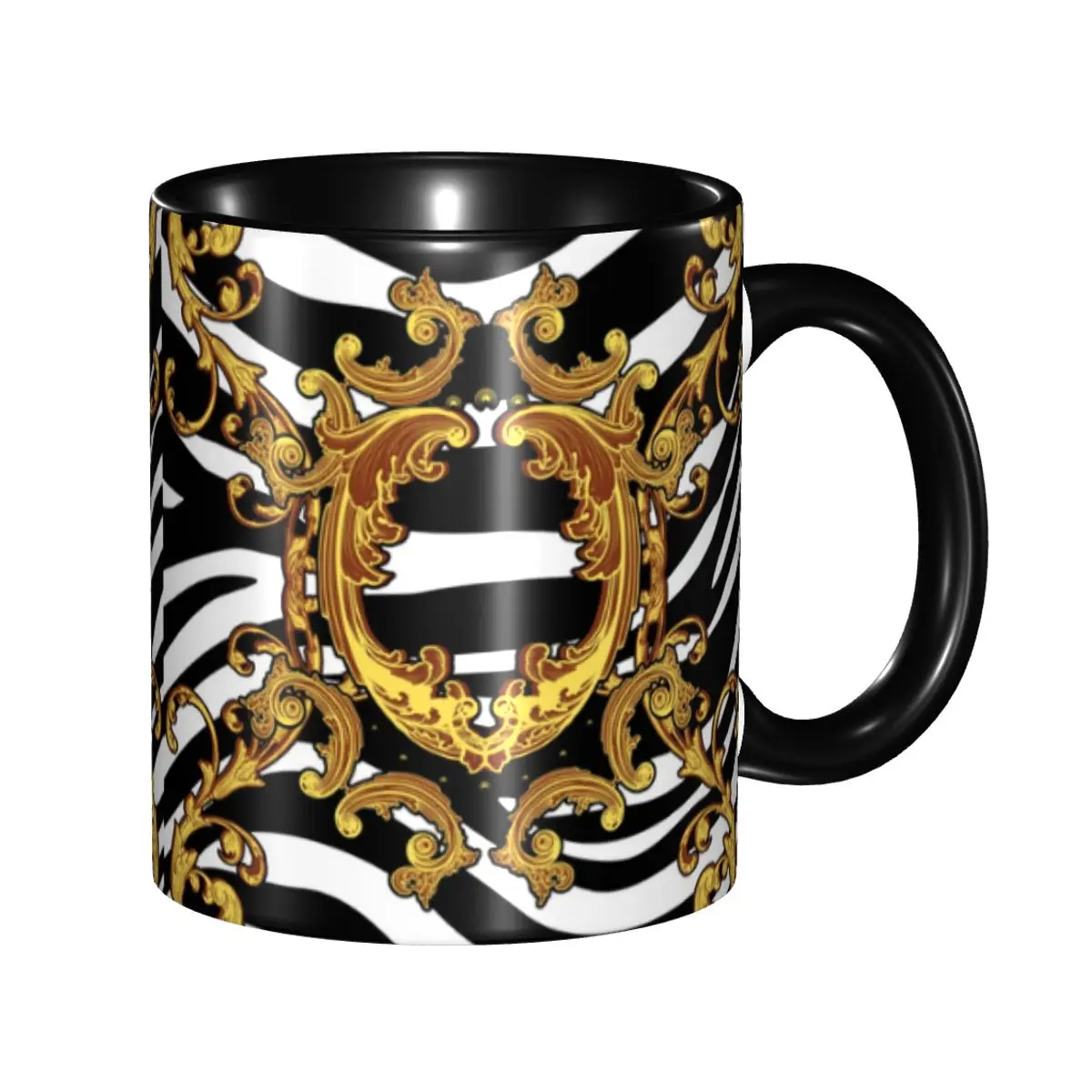 Baroque Black Coffee Mugs DIY Custom Geometric Patterns Ceramic Tea Milk Mug Cup
Baroque Black Coffee Mugs DIY Custom Geometric Patterns Ceramic Tea Milk Mug Cup