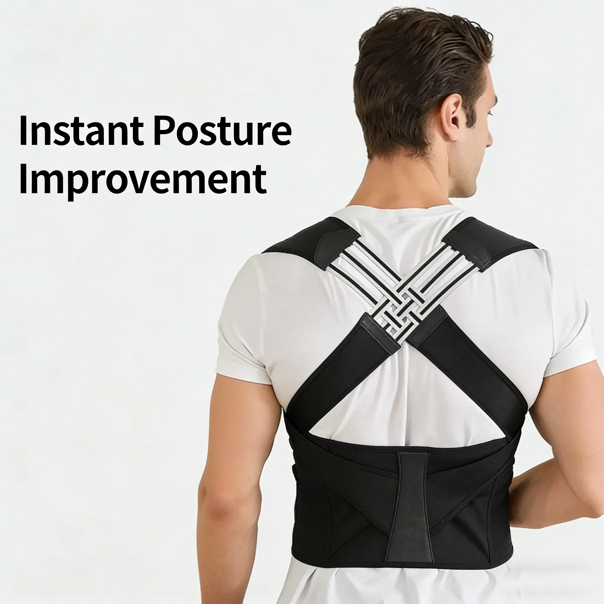 Posture Corrector for Men Women, Adjustable Back Brace with Cross Support Straps, Upper & Lower Back Support to Improve Posture
Posture Corrector for Men Women, Adjustable Back Brace with Cross Support Straps, Upper & Lower Back Support to Improve Posture