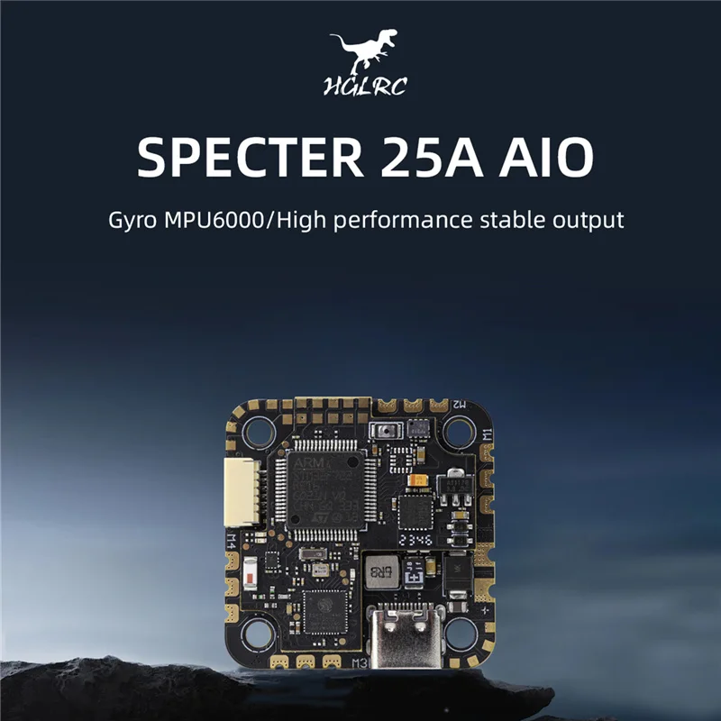 HGLRC SPECTER 25A AIO MPU6000 F722 Flight Controller 25A 4in1 ESC 3-6S LiPo 25.5x25.5mm for FPV Drone DIY Parts
HGLRC SPECTER 25A AIO MPU6000 F722 Flight Controller 25A 4in1 ESC 3-6S LiPo 25.5x25.5mm for FPV Drone DIY Parts
