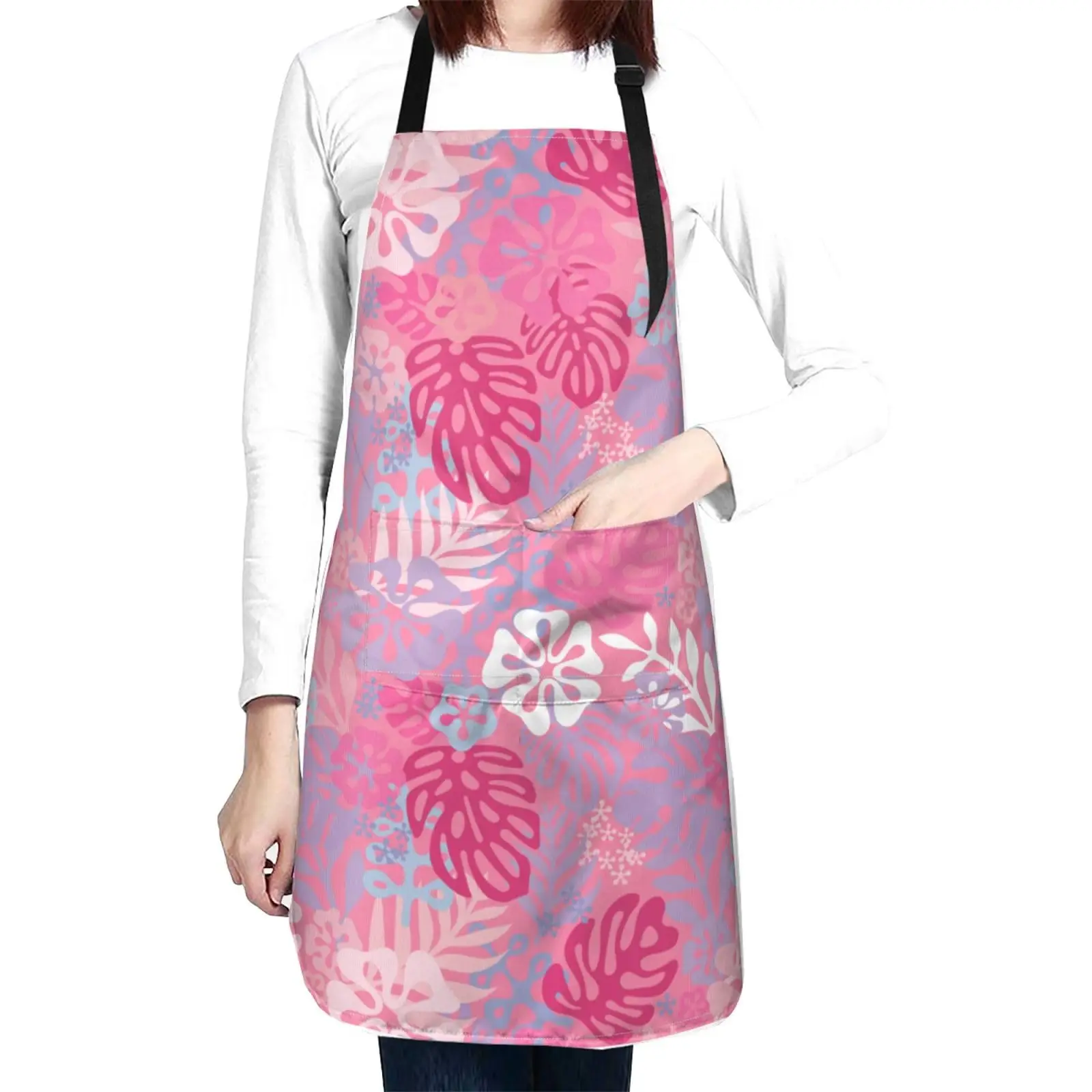 Hawaii Pink Flowers Waterproof Apron With 2 Pockets Tropical Aloha Pattern Kitchen Chef Aprons Bibs For Cooking Baking Painting
Hawaii Pink Flowers Waterproof Apron With 2 Pockets Tropical Aloha Pattern Kitchen Chef Aprons Bibs For Cooking Baking Painting