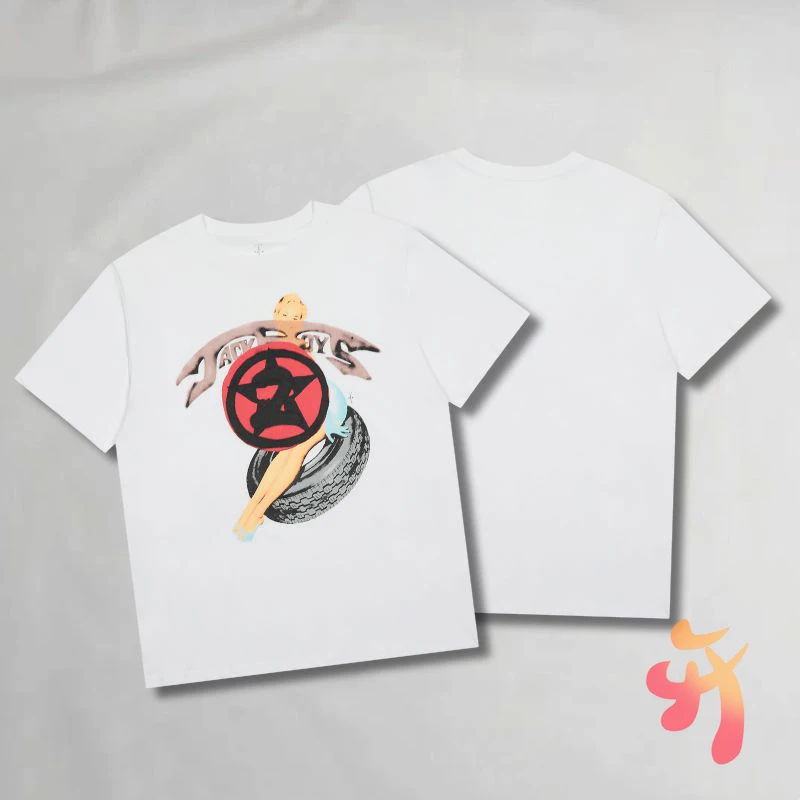 White Casual Cactus Jack Tshirts Tire Graffiti Portrait Girl Print Round Neck Short Sleeve Breathable Cotton Men Women T Shirts
White Casual Cactus Jack Tshirts Tire Graffiti Portrait Girl Print Round Neck Short Sleeve Breathable Cotton Men Women T Shirts