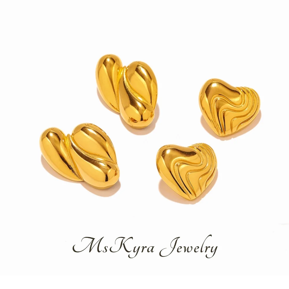 MsKyra Stainless Steel Earring Plated 18k Gold Color Jewelry Geometric Shape Waterproof Daily Earring for Women Premium Gift
MsKyra Stainless Steel Earring Plated 18k Gold Color Jewelry Geometric Shape Waterproof Daily Earring for Women Premium Gift