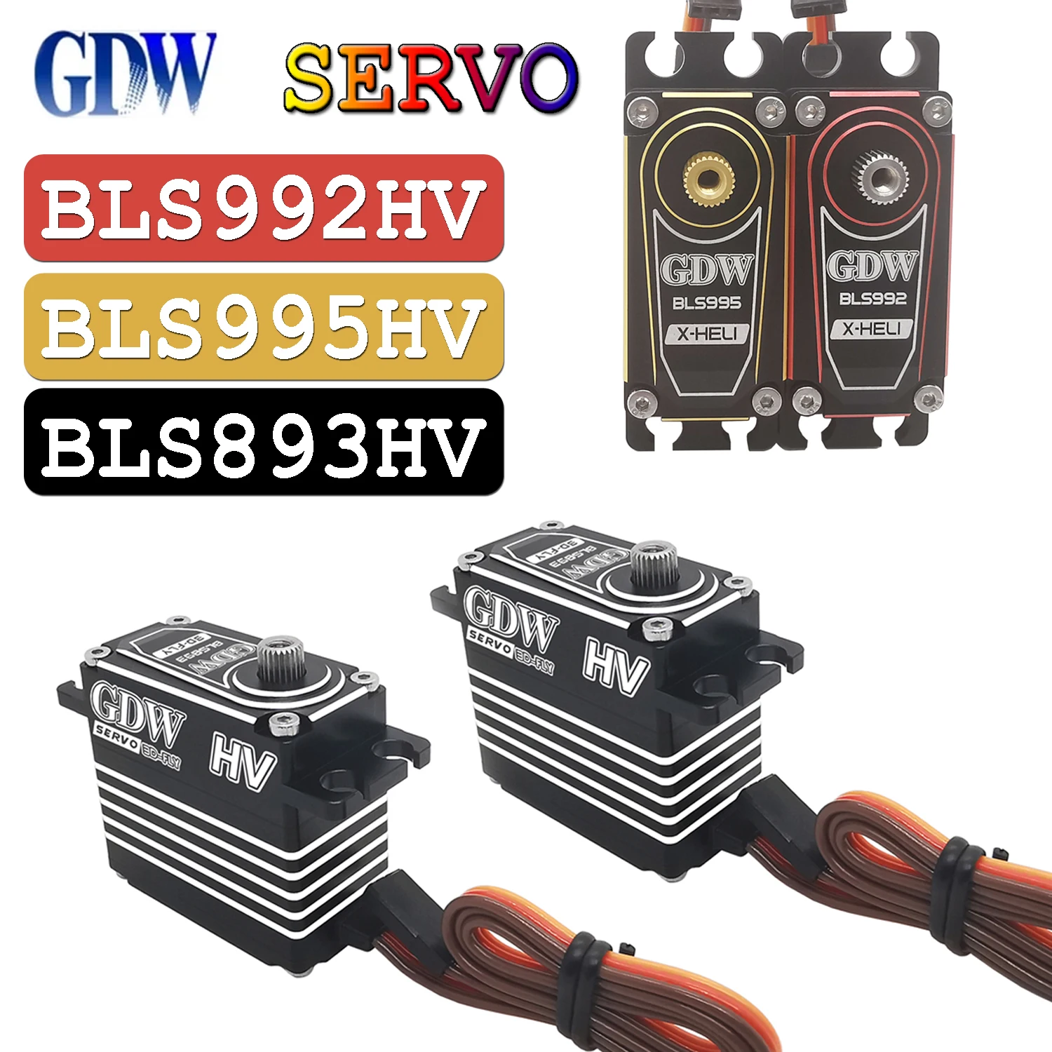 1/3PCS GDW Servo BLS992HV BLS995HV 28KG 11KG High Speed Standard Metal HV Brushless Digital Servo for RC Helicopter Airplane DIY
1/3PCS GDW Servo BLS992HV BLS995HV 28KG 11KG High Speed Standard Metal HV Brushless Digital Servo for RC Helicopter Airplane DIY