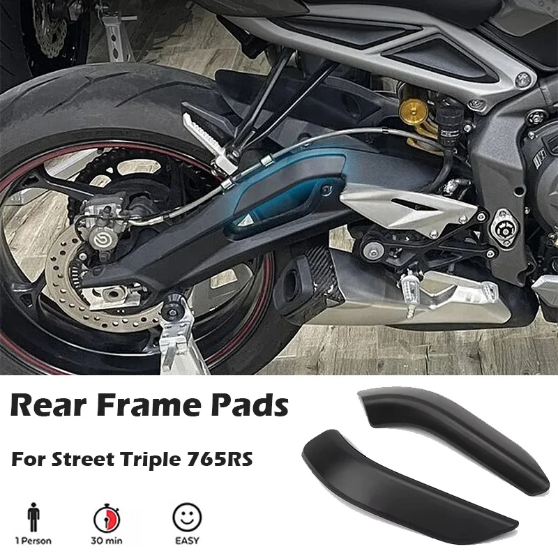 For Street Triple 765RS 765 RS New Accessories Anti-collision Rear Frame Strip Guards Side Protector Cover Black Rear Frame Pads
For Street Triple 765RS 765 RS New Accessories Anti-collision Rear Frame Strip Guards Side Protector Cover Black Rear Frame Pads