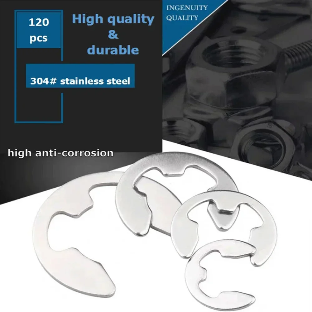 For Wet Environment Snap Ring Kit Industrial Commercial Supplies 120pcs 304 Stainless Steel E-clip Plastic Box
For Wet Environment Snap Ring Kit Industrial Commercial Supplies 120pcs 304 Stainless Steel E-clip Plastic Box