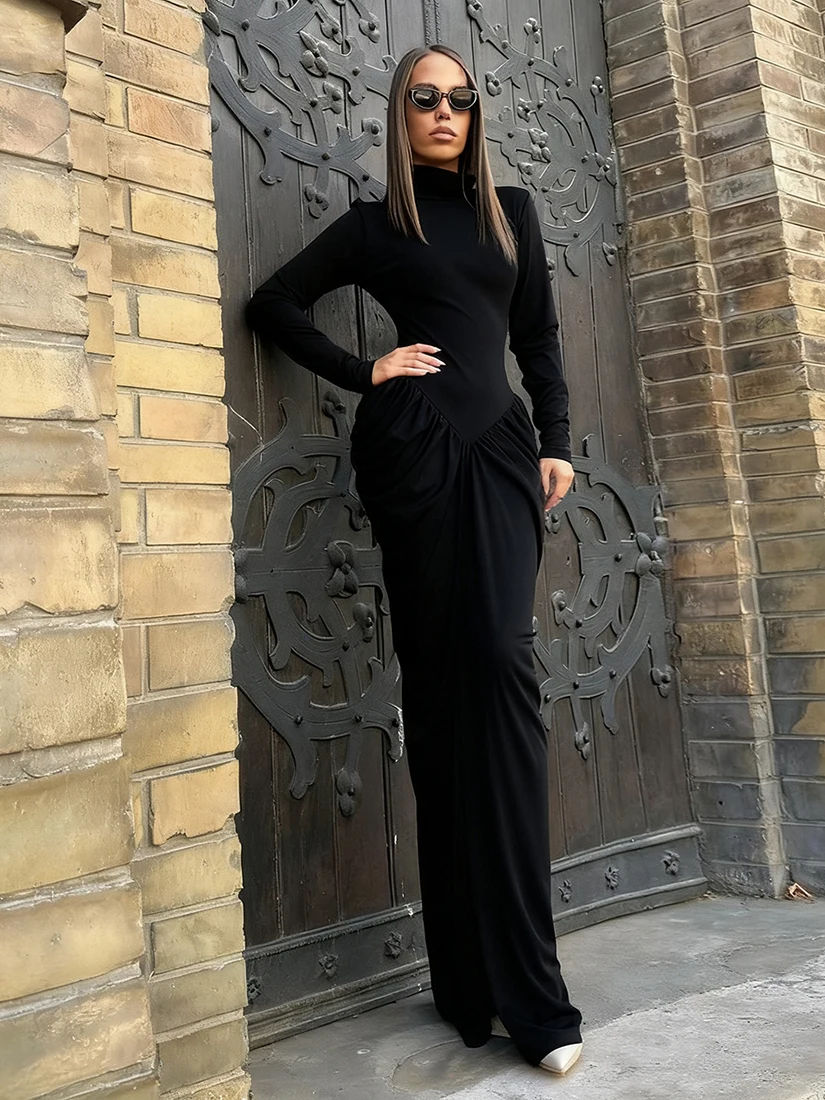 Sisjuly Roman Style High Collar Long Sleeve Slim Fit Dress Women Summer Fold Design Casual Pure Color Waist Cinched
Sisjuly Roman Style High Collar Long Sleeve Slim Fit Dress Women Summer Fold Design Casual Pure Color Waist Cinched