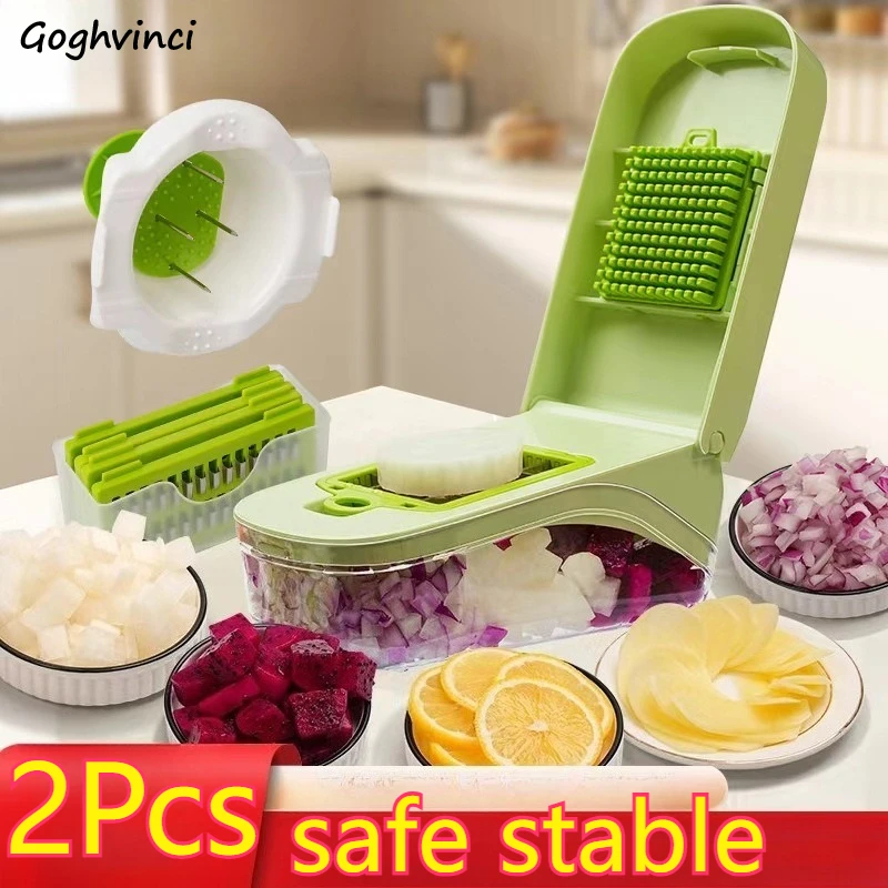 Manual Slicers Multi-functional Kitchen Fruit Vegetable Cutter Safe Odorless Effort-saving Easy To Clean Stable Compact 2Pcs
Manual Slicers Multi-functional Kitchen Fruit Vegetable Cutter Safe Odorless Effort-saving Easy To Clean Stable Compact 2Pcs